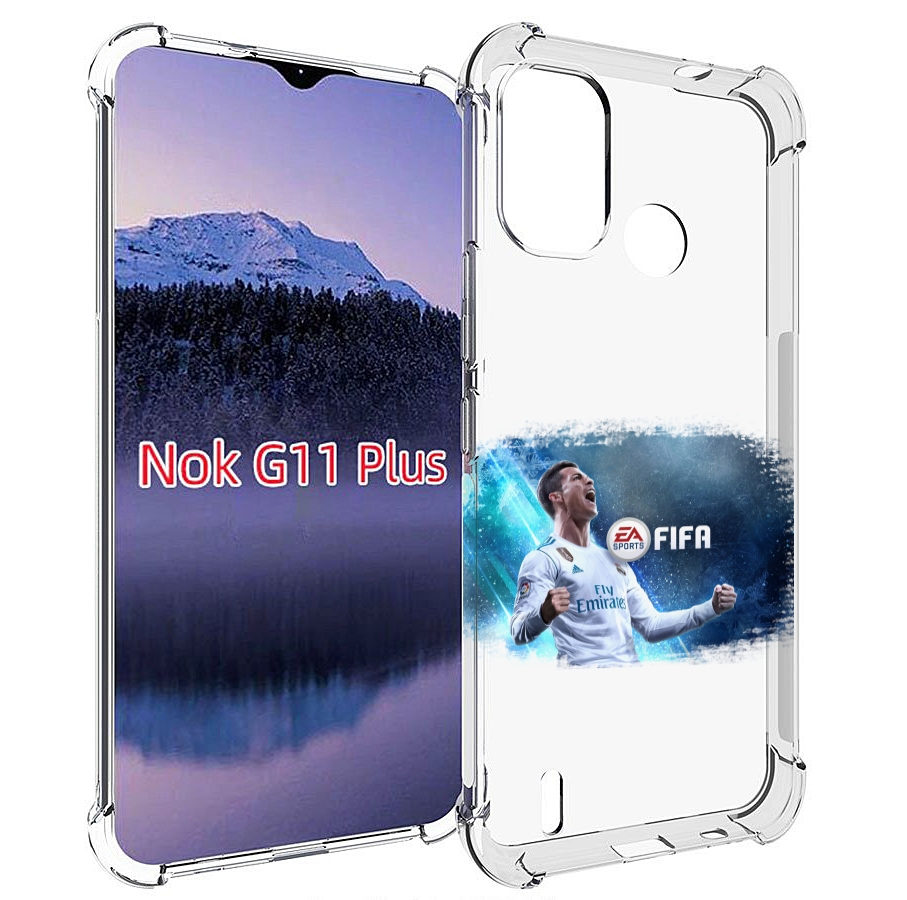 

Чехол MyPads FiFA логотип для Nokia G11 Plus, Прозрачный, Tocco