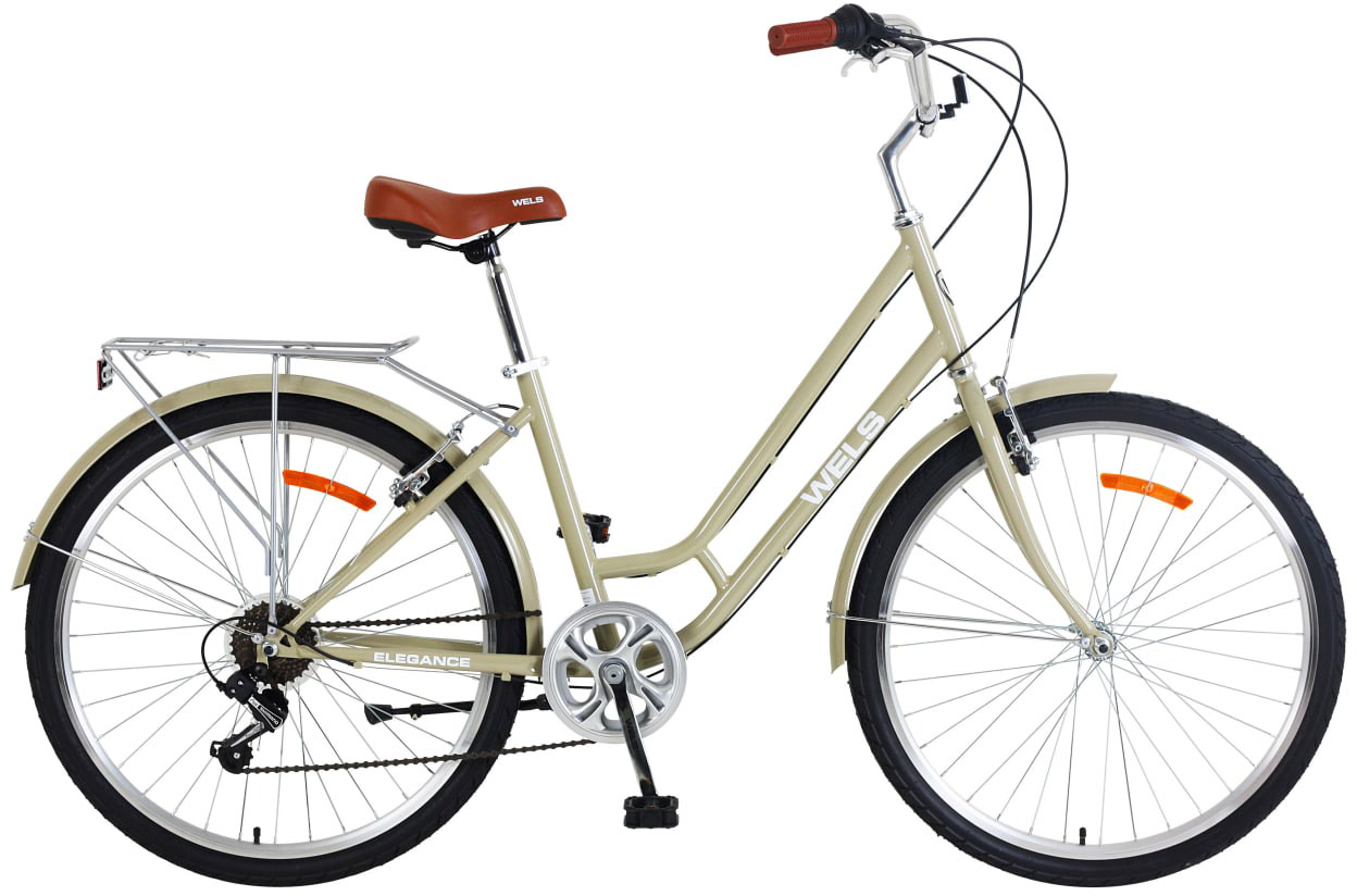 Велосипед WELS Elegance 2,0 требует финальной сборки, Цвет бежевый, Размер 410мм