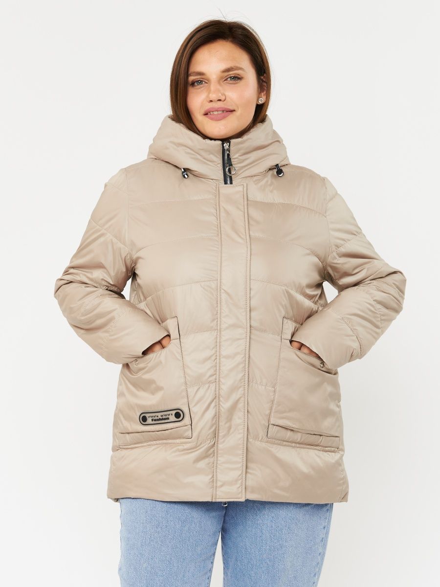 

Куртка женская 1000 и 1 вещь! 8335 бежевая 54 RU, 8335
