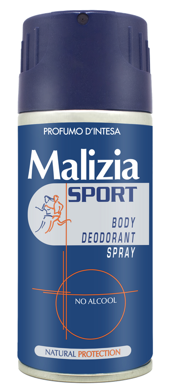Дезодорант-антиперспирант Malizia Sport No Alcohol 150 мл.