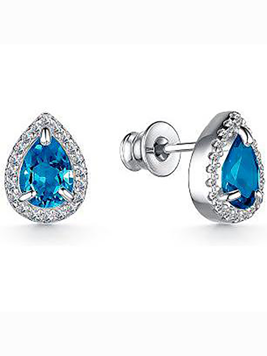 

Серьги с топазами и фианитами из серебра Алкор серебро 02-2228_0НСЛ-00, 02-2228_0НСЛ-00