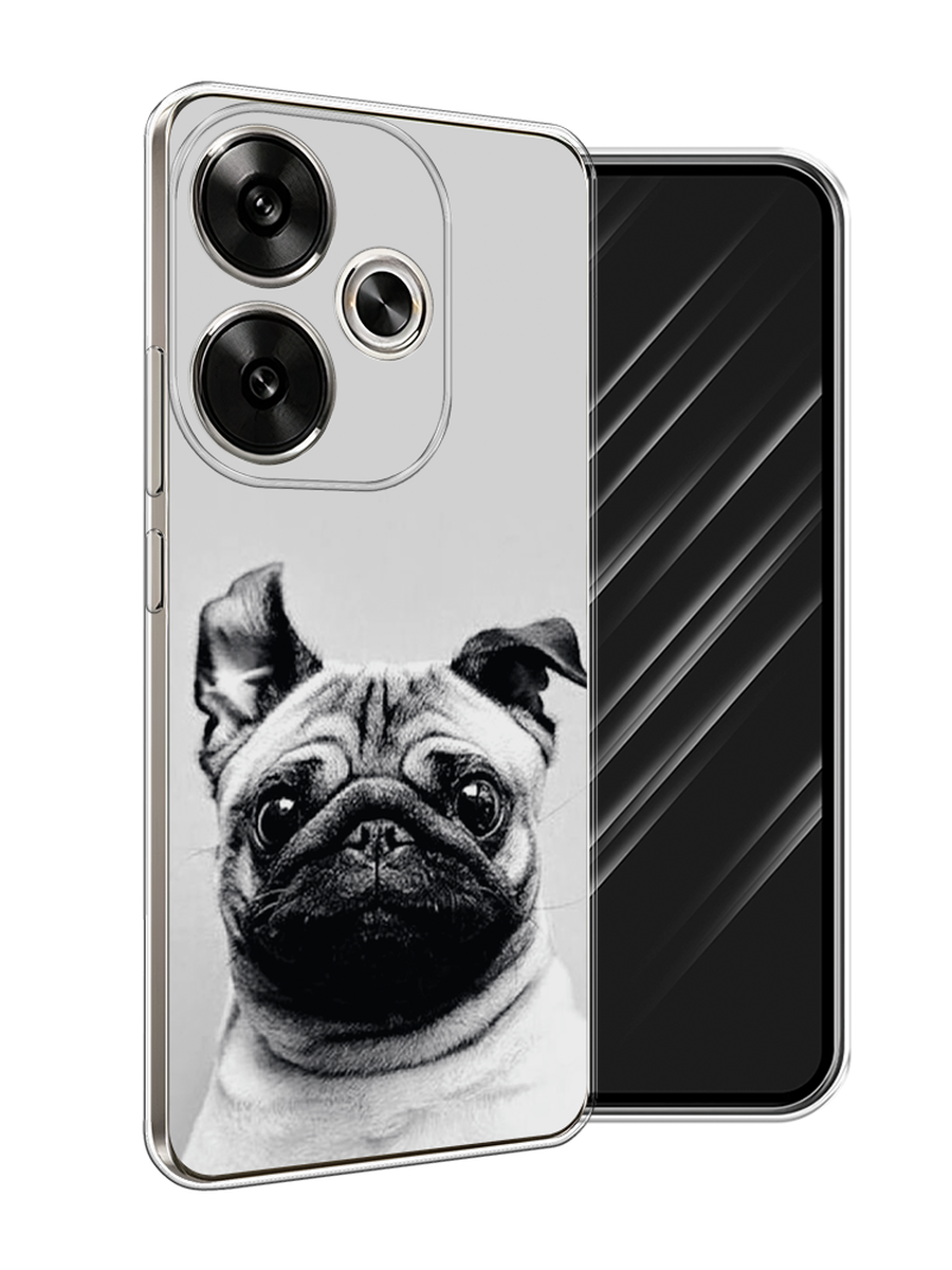 

Чехол Awog на Xiaomi Redmi Turbo 3 "Ушастый мопс", Серый, 322150-1