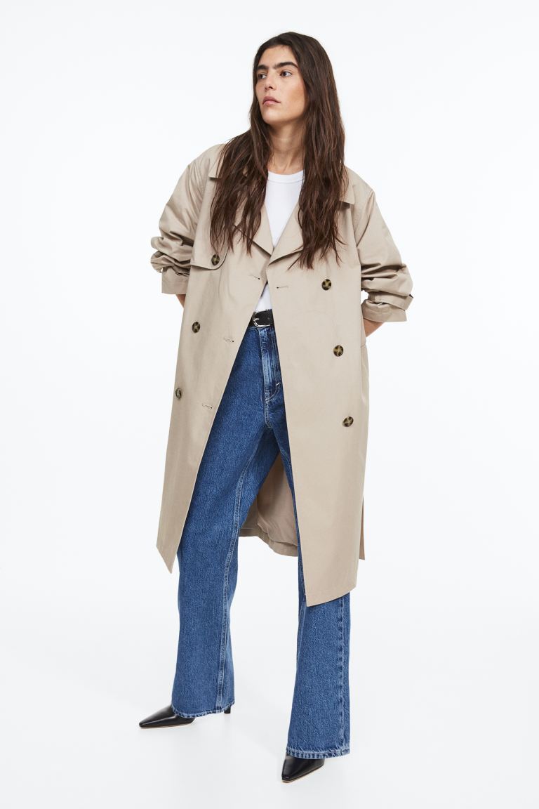 

Плащ женский H&M 1115457001 бежевый 2XL (доставка из-за рубежа), 1115457001