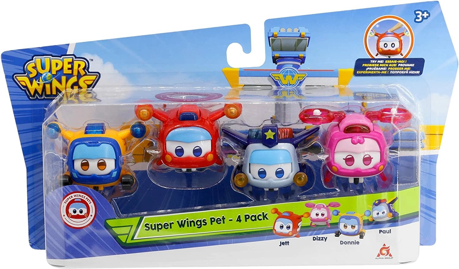 Игровой набор Super Wings Супер питомцы 4 фигурки Alpha Industries EU750491 3d memo pads super cool paper sculpture chinese traditional ancient animals dragon novelty special gifts chinese culture