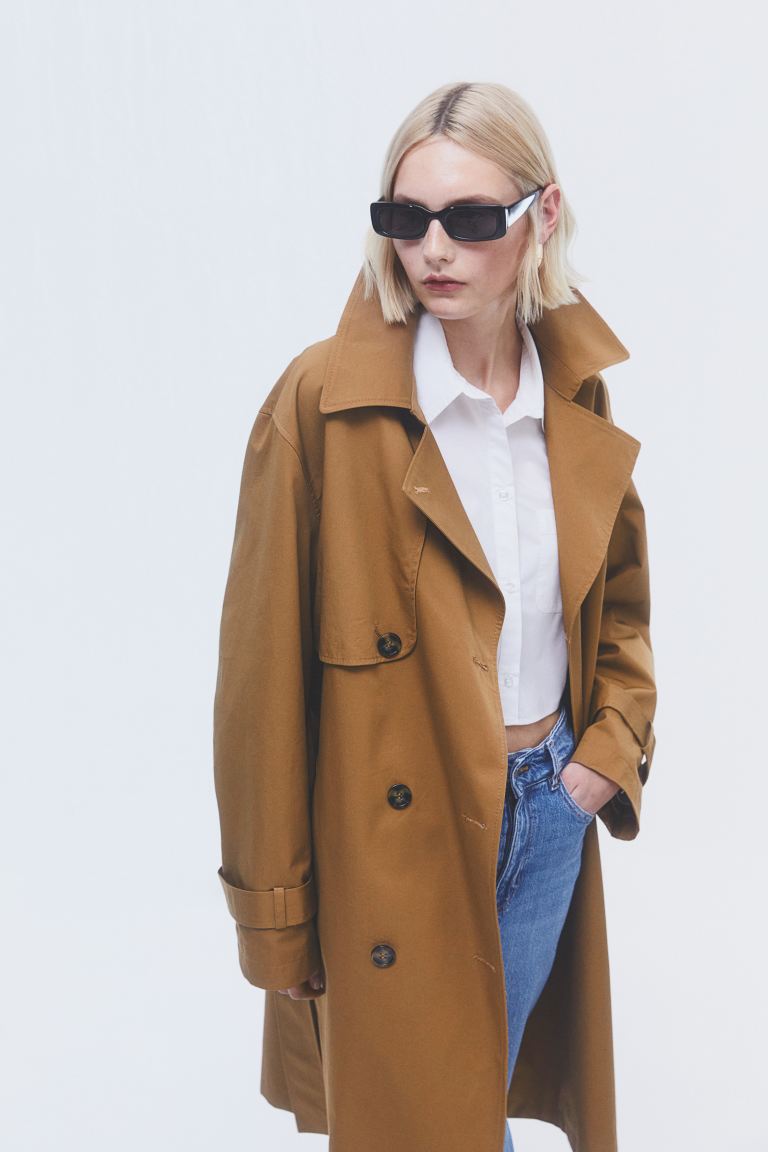 

Плащ женский H&M 1115457004 бежевый S (доставка из-за рубежа), 1115457004