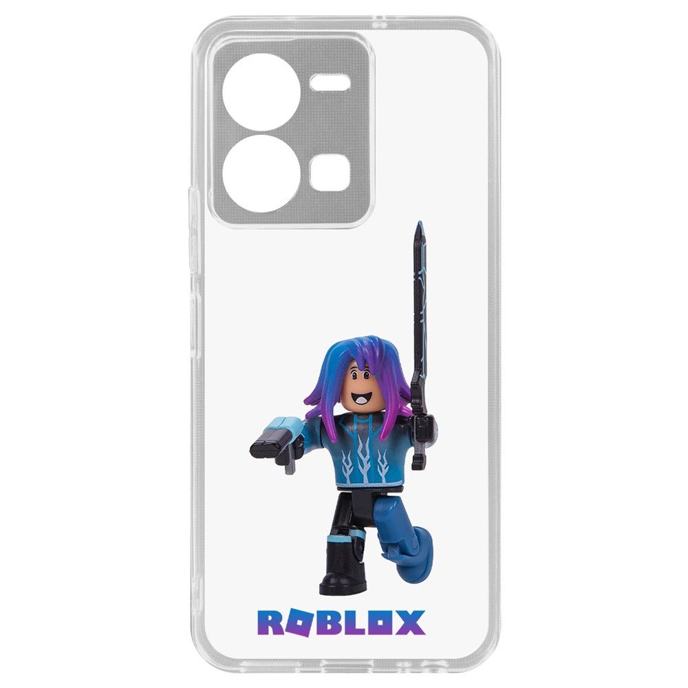 

Чехол-накладка Кейс Roblox-Паркурщик для Vivo Y35, Прозрачный