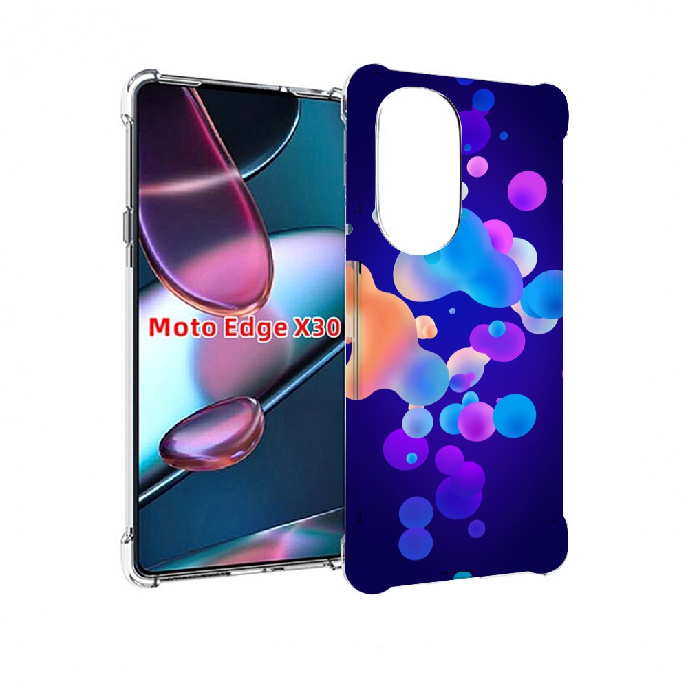 

Чехол MyPads абстрактные-пузырьки для Motorola Moto Edge X30, Прозрачный, Tocco