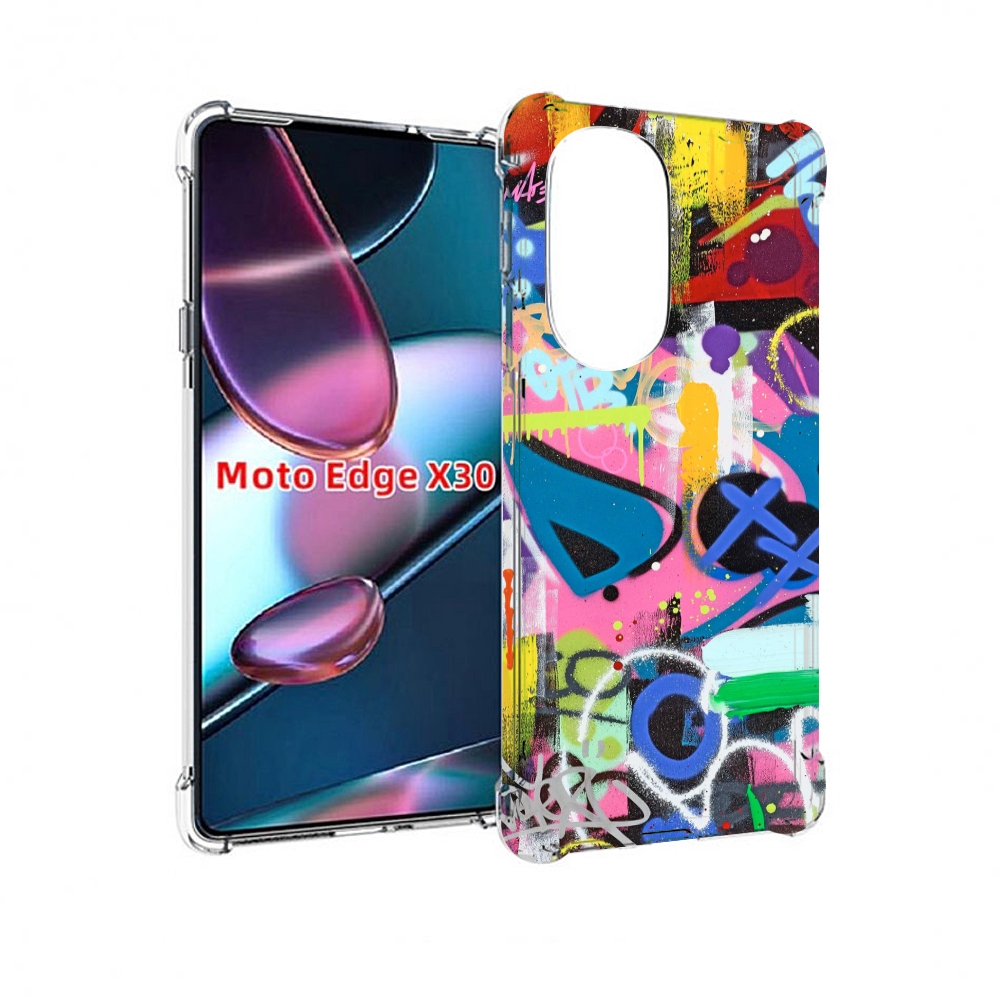 

Чехол MyPads абстракция-графити для Motorola Moto Edge X30, Прозрачный, Tocco