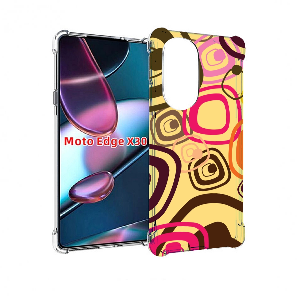 

Чехол MyPads абстракция-на-желтом-фоне для Motorola Moto Edge X30, Прозрачный, Tocco