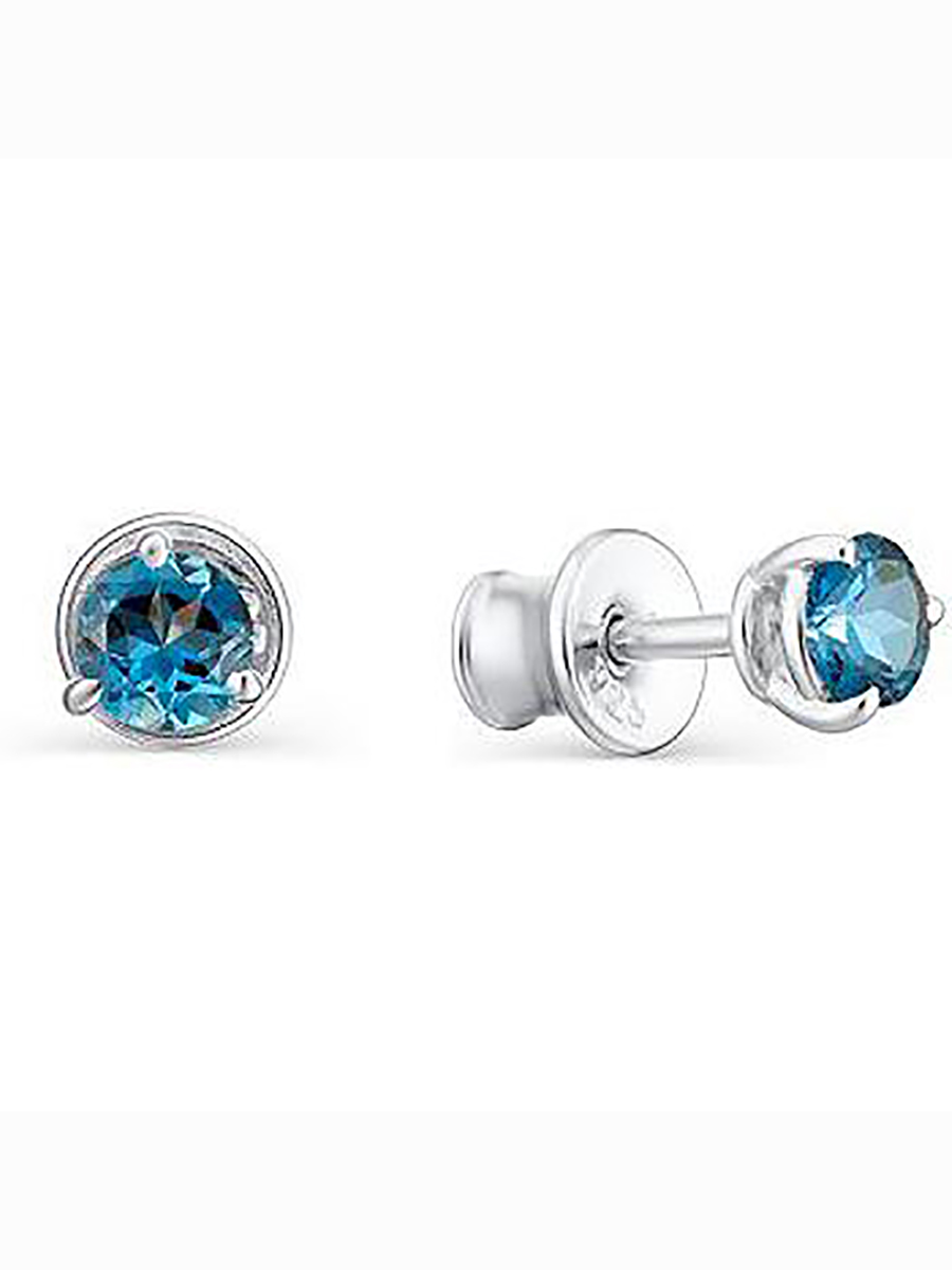 

Серьги с 2 топазами из серебра Алкор серебро 02-1196_0НСЛ-00, 02-1196_0НСЛ-00
