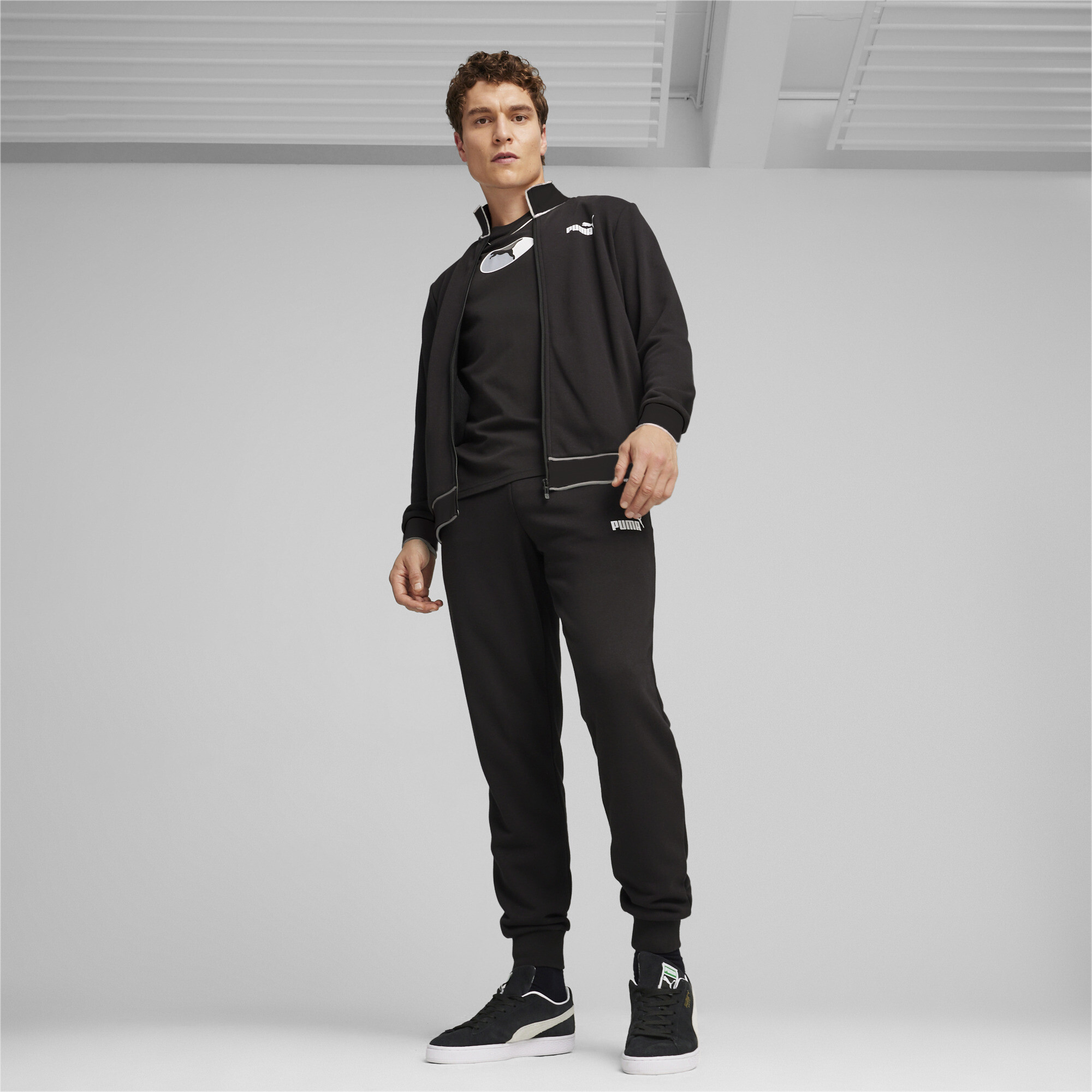 Костюм мужской PUMA Sweat Tracksuit черный L