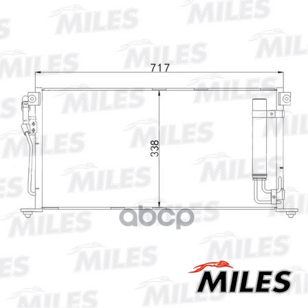 

Радиатор Кондиционера Miles ACCB058, ACCB058