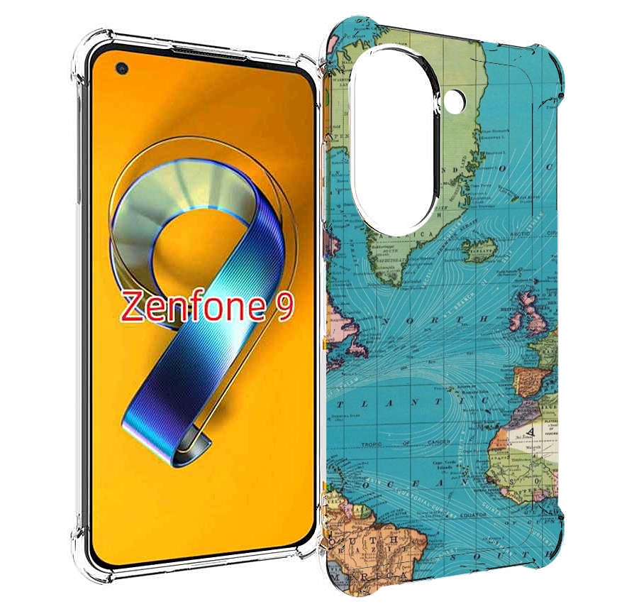 

Чехол MyPads старая карта земли для Asus Zenfone 9 (AI2202), Прозрачный, Tocco