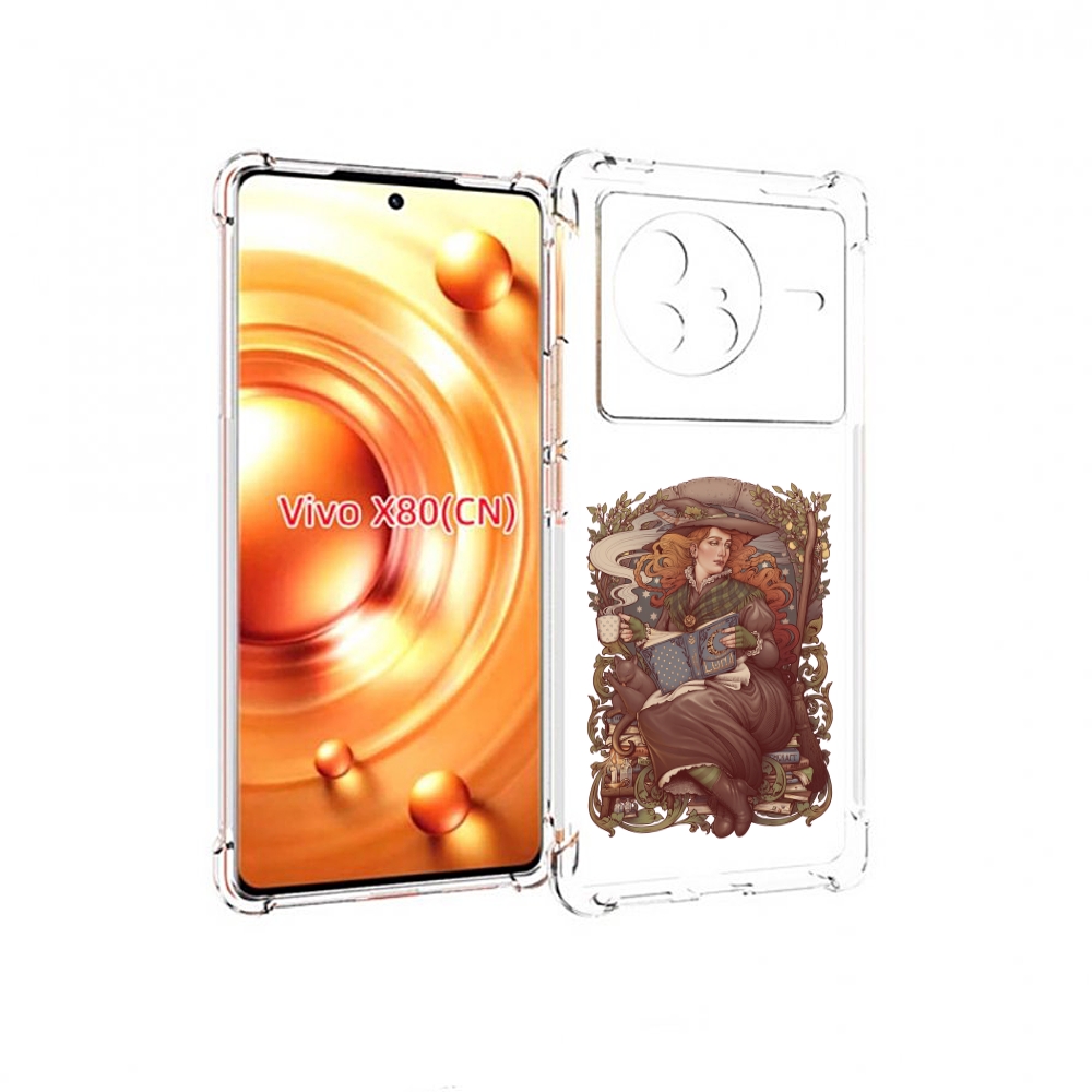 

Чехол Mypads Женские_126 Для Vivo X80, Прозрачный, Tocco