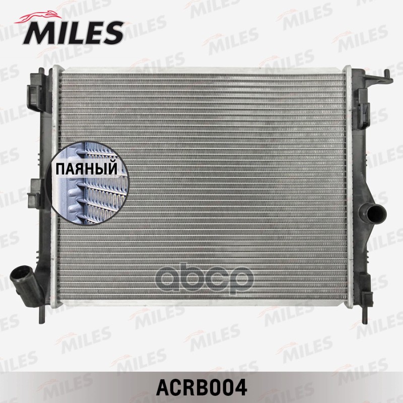 

Радиатор Renault Duster/Logan/Sandero/ Lada Largus 1.2-1.6/1.5D -A/C 09- Miles ACRB004, ACRB004