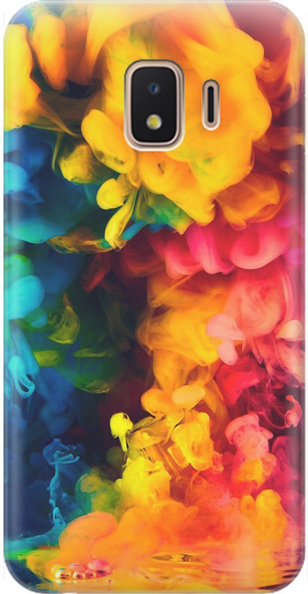 

Чехол на Samsung Galaxy J2 Core с принтом "Красочное буйство", Желтый;розовый, 1550