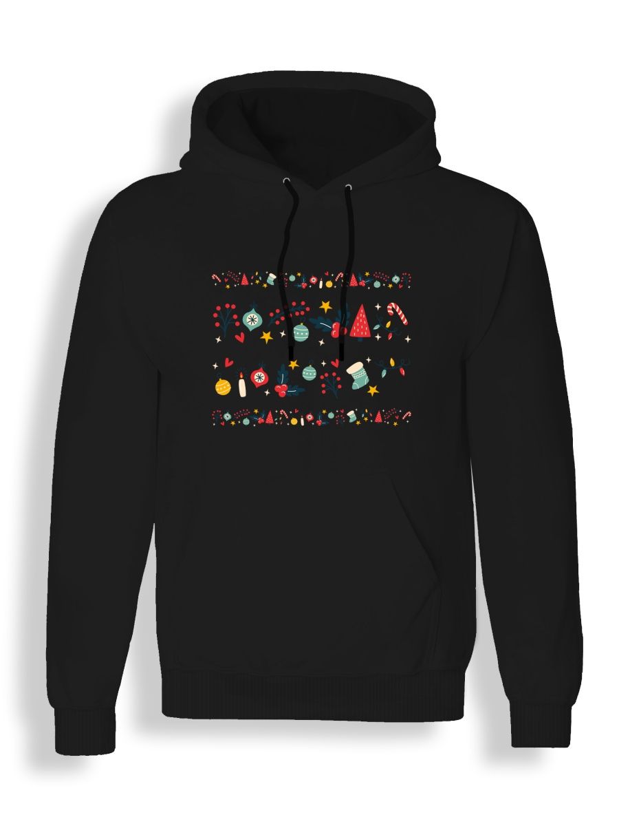 

Худи унисекс Каждому Своё Merry Christmas/Рождество/Новый год NY50 черное 3XL, Черный, "Merry Christmas/Рождество/Новый год" NY50