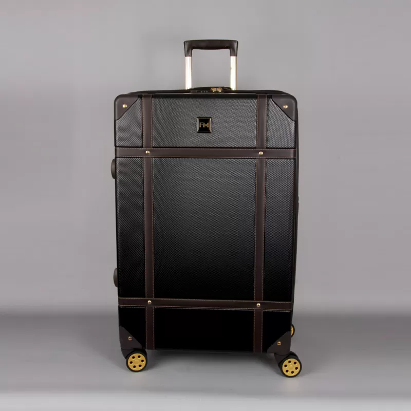 

Чемодан унисекс Francesco Molinary 3610193-28-1 черный, 76х30х47 см, 3610193-28-1