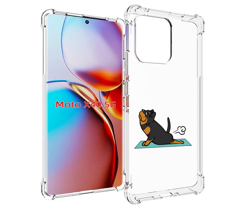 

Чехол MyPads спортивная-собачка для Motorola Moto X40, Прозрачный, Tocco