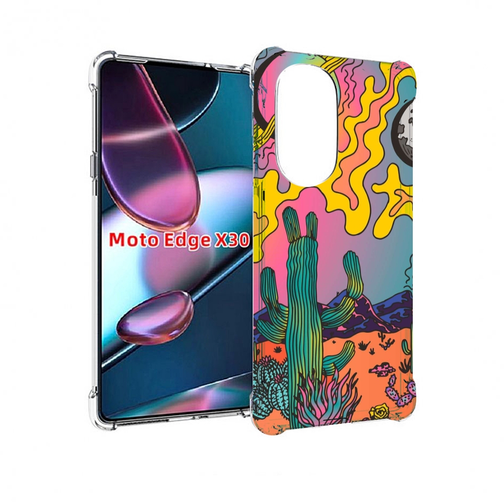 

Чехол MyPads акварельные рисунки для Motorola Moto Edge X30, Прозрачный, Tocco