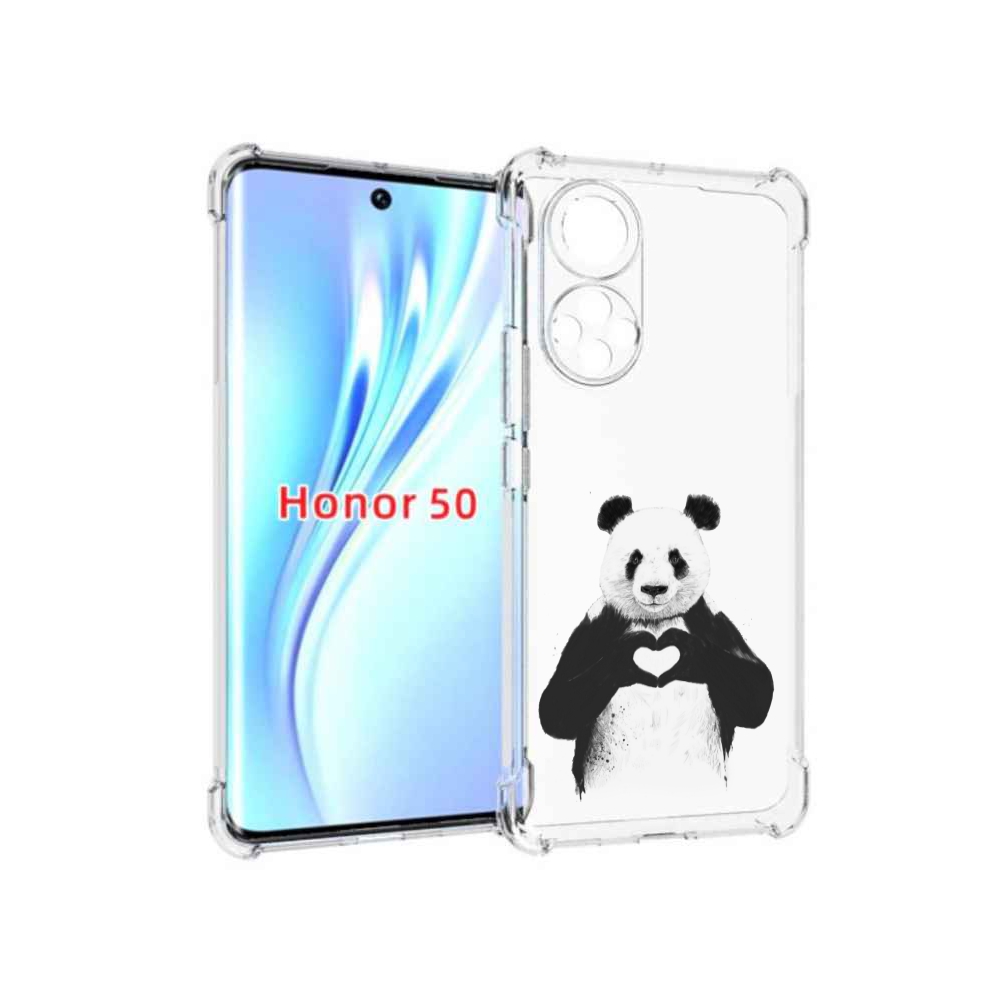 

Чехол бампер MyPads Влюбленная панда для Honor 50, Прозрачный, Tocco