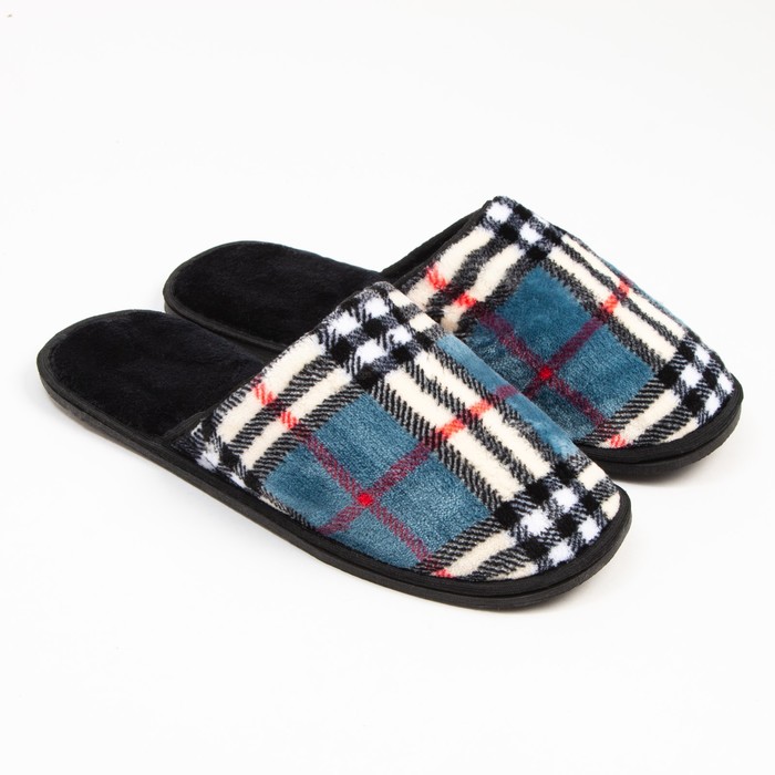 

Тапочки мужские Tap Moda 9327222 черные, синие 41 RU, Разноцветный, 9327222
