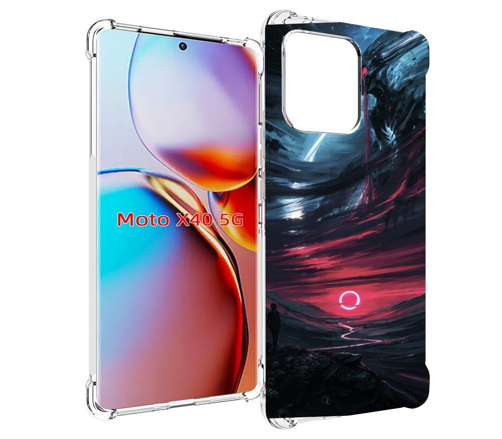 

Чехол MyPads страшный мир для Motorola Moto X40, Прозрачный, Tocco