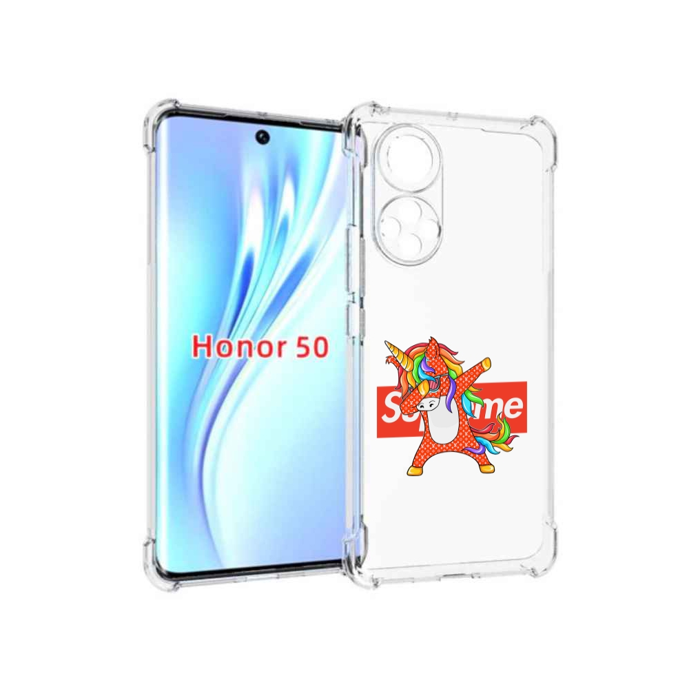 

Чехол бампер MyPads Единорог-суприм для Honor 50, Прозрачный, Tocco