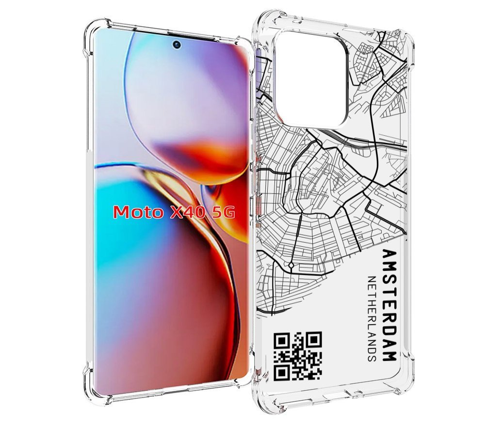 

Чехол MyPads схема-амстердам для Motorola Moto X40, Прозрачный, Tocco