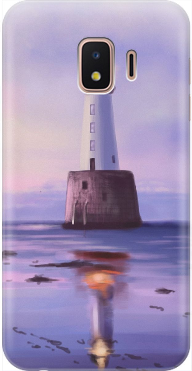 

Силиконовый чехол на Samsung Galaxy J2 Core с принтом "Маяк", Синий;фиолетовый, 1986