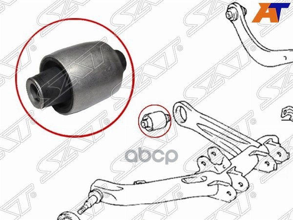 

SAT ST-48725-32250 Сайлентблок заднего рычага 4WD TOYOTA COROLLA/FIELDER/ALLEX/SPACIO/RUNX