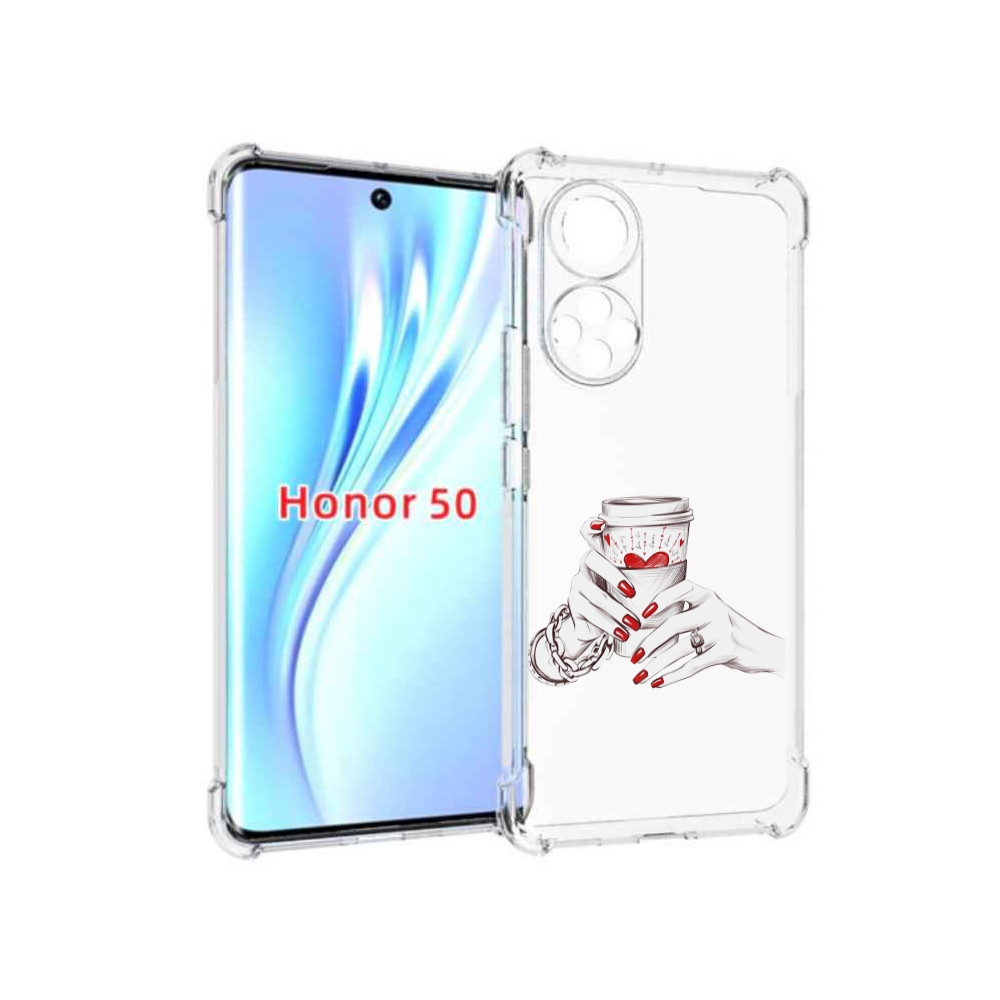 

Чехол бампер MyPads Любовный-стакан для Honor 50, Прозрачный, Tocco
