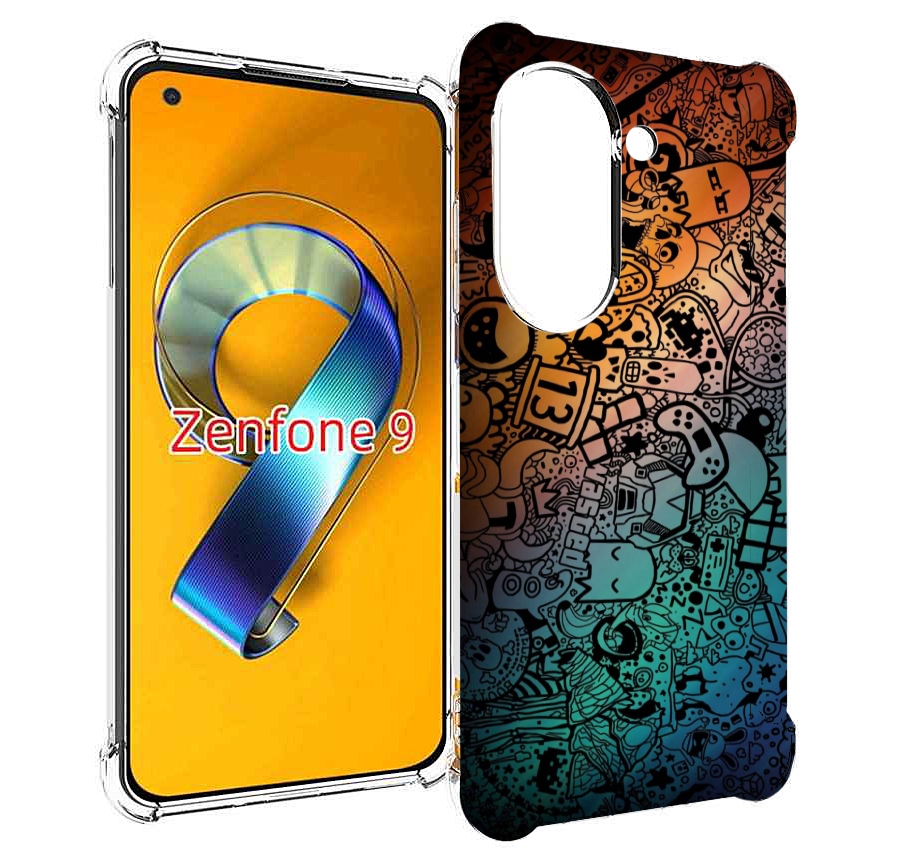 

Чехол MyPads стикеты в тени для Asus Zenfone 9 (AI2202), Прозрачный, Tocco
