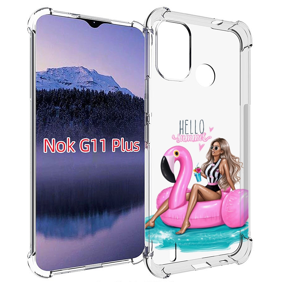 

Чехол MyPads Hello-summer для Nokia G11 Plus, Прозрачный, Tocco