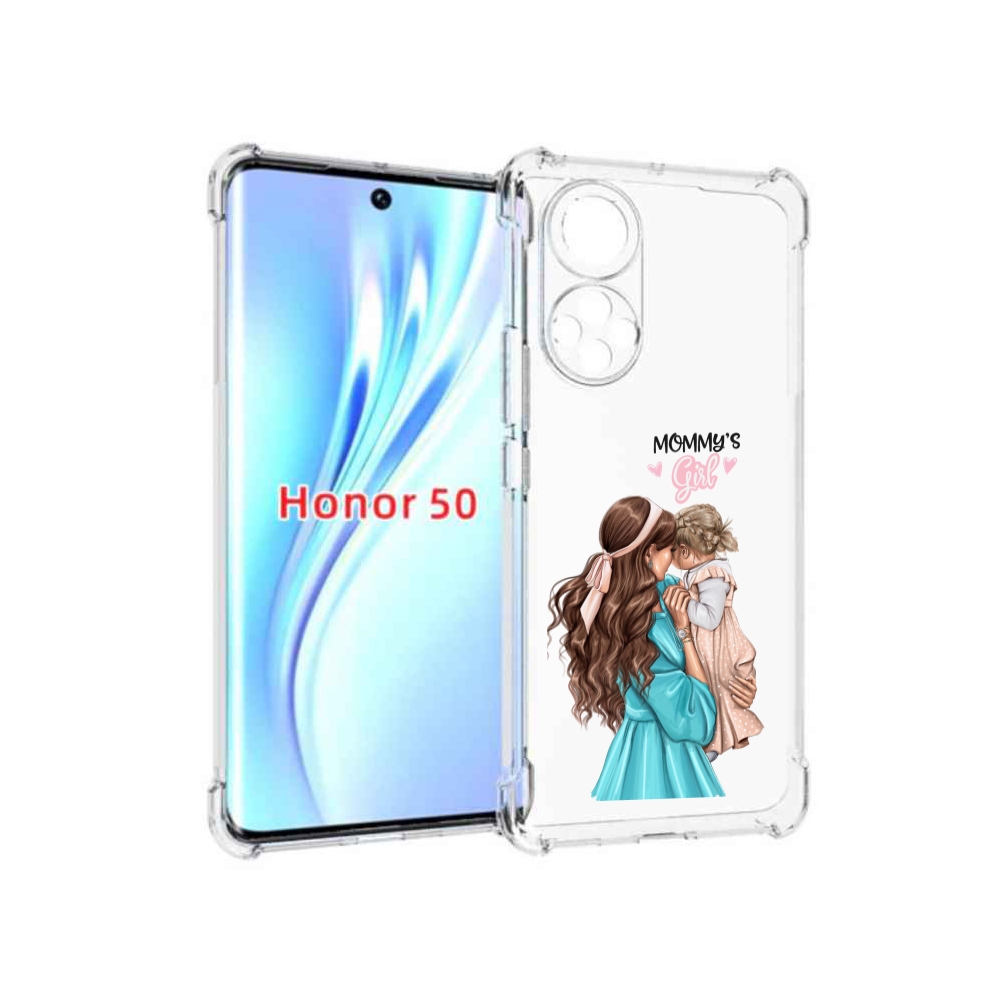 

Чехол бампер MyPads Мама-девочки женский для Honor 50, Прозрачный, Tocco