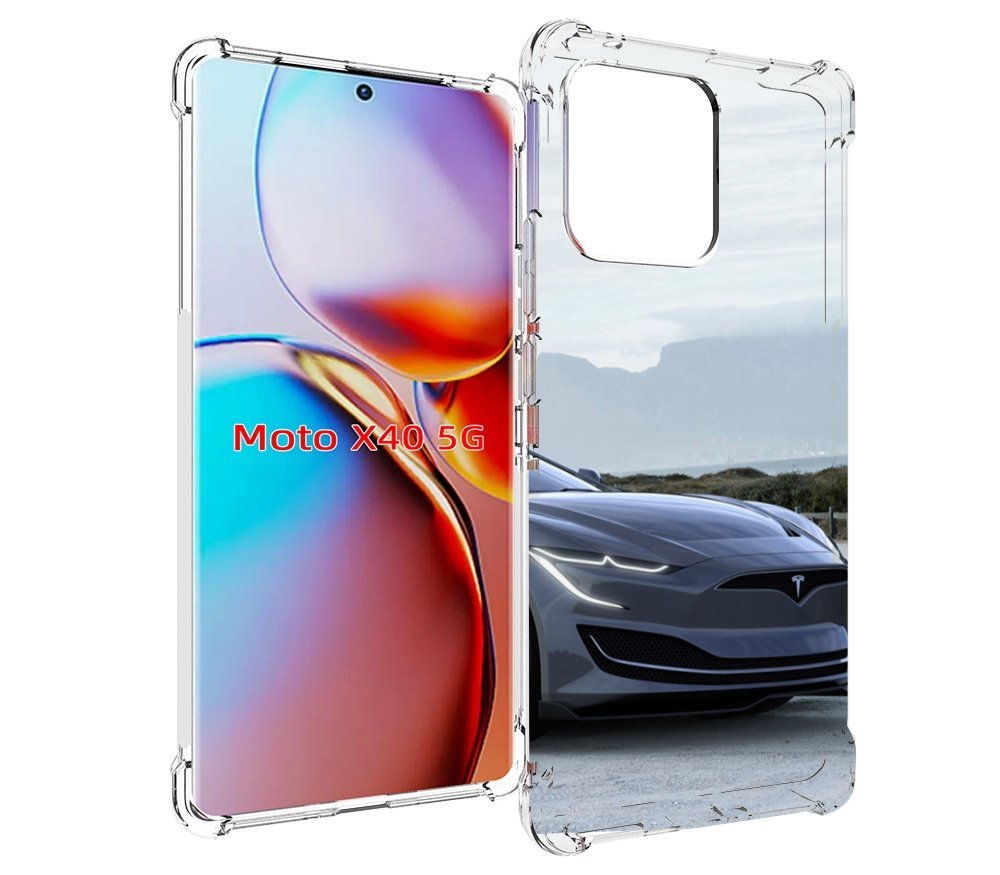 

Чехол MyPads тесла tesla 2 мужской для Motorola Moto X40, Прозрачный, Tocco