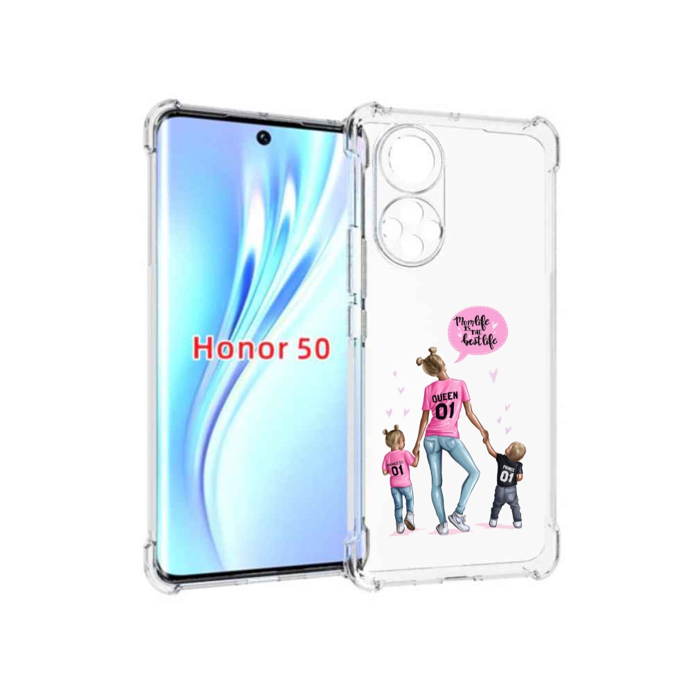 

Чехол бампер MyPads Мама-королева женский для Honor 50, Прозрачный, Tocco