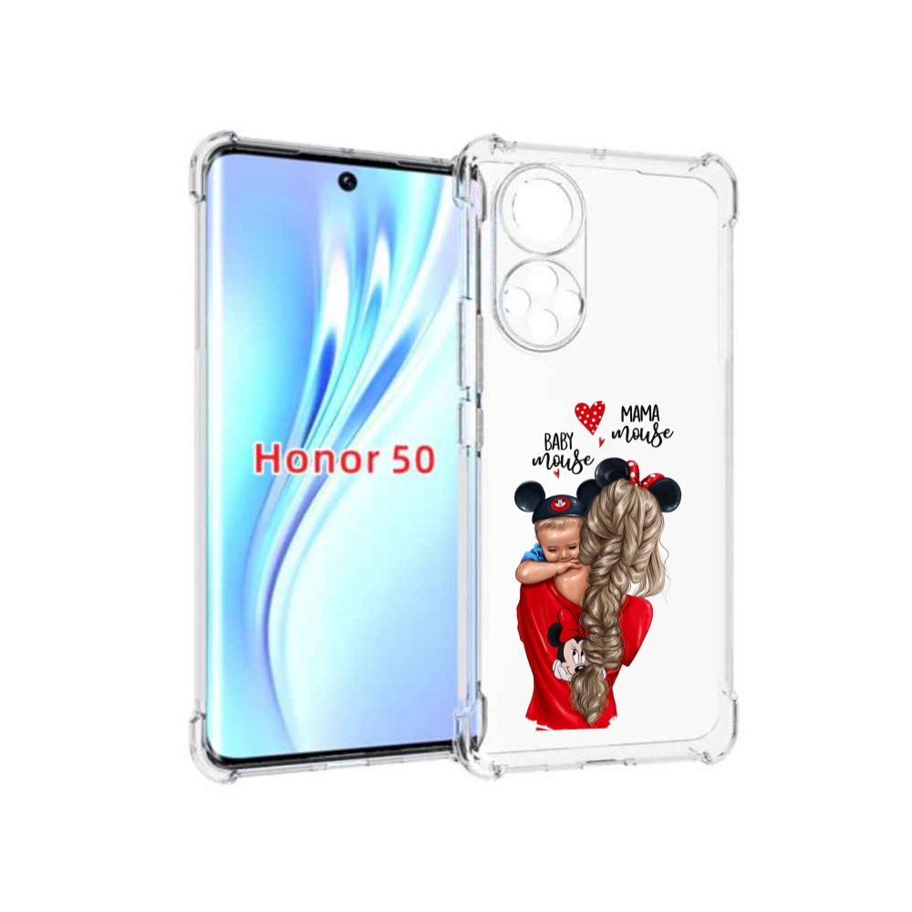 

Чехол бампер MyPads Мама-маус женский для Honor 50, Прозрачный, Tocco