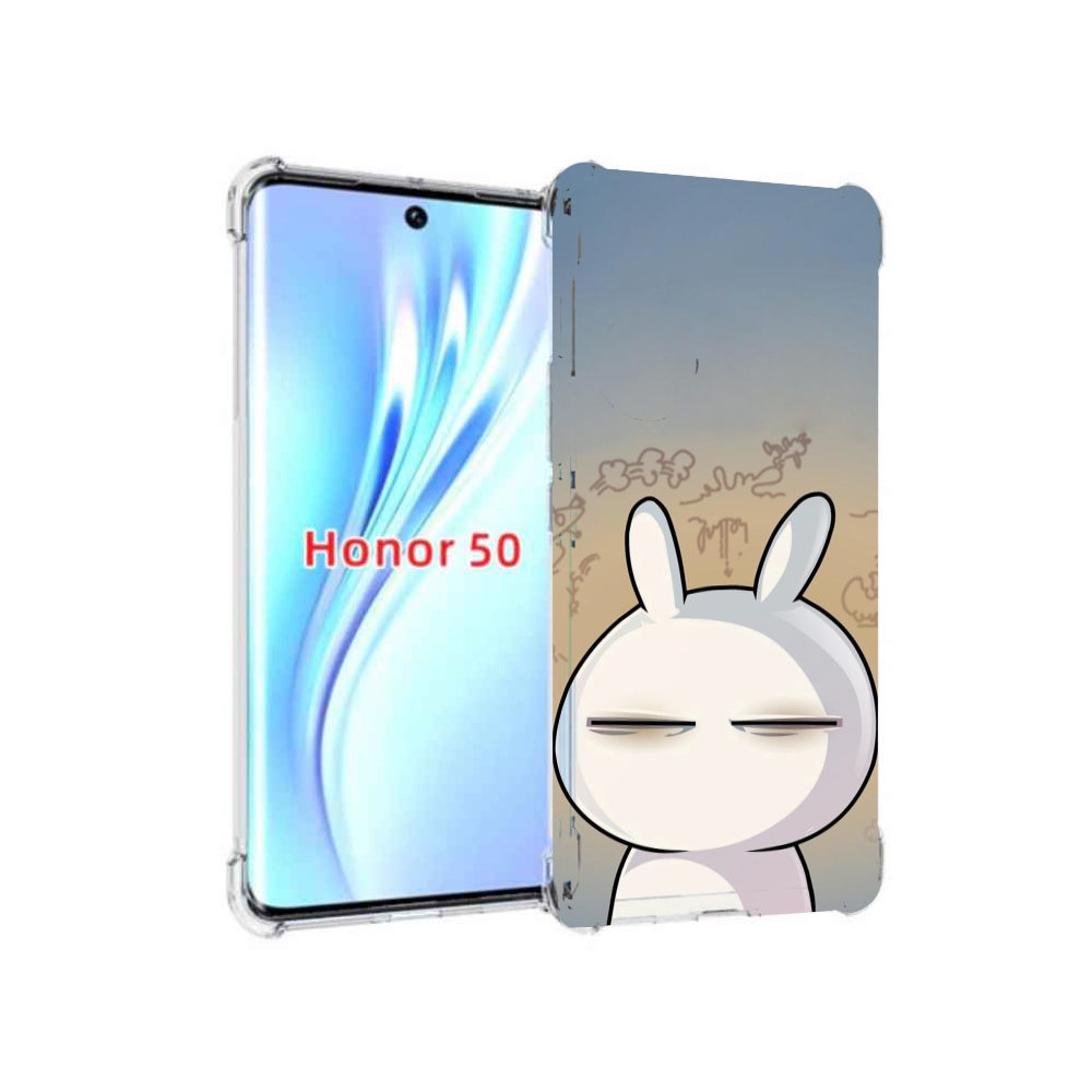 

Чехол бампер MyPads Подозрительный-зайка для Honor 50, Прозрачный, Tocco