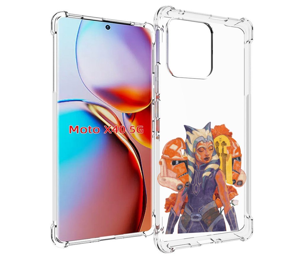 

Чехол MyPads тогрута-асока-тано для Motorola Moto X40, Прозрачный, Tocco