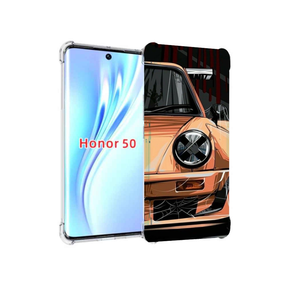 

Чехол бампер MyPads Порш мужской для Honor 50, Прозрачный, Tocco