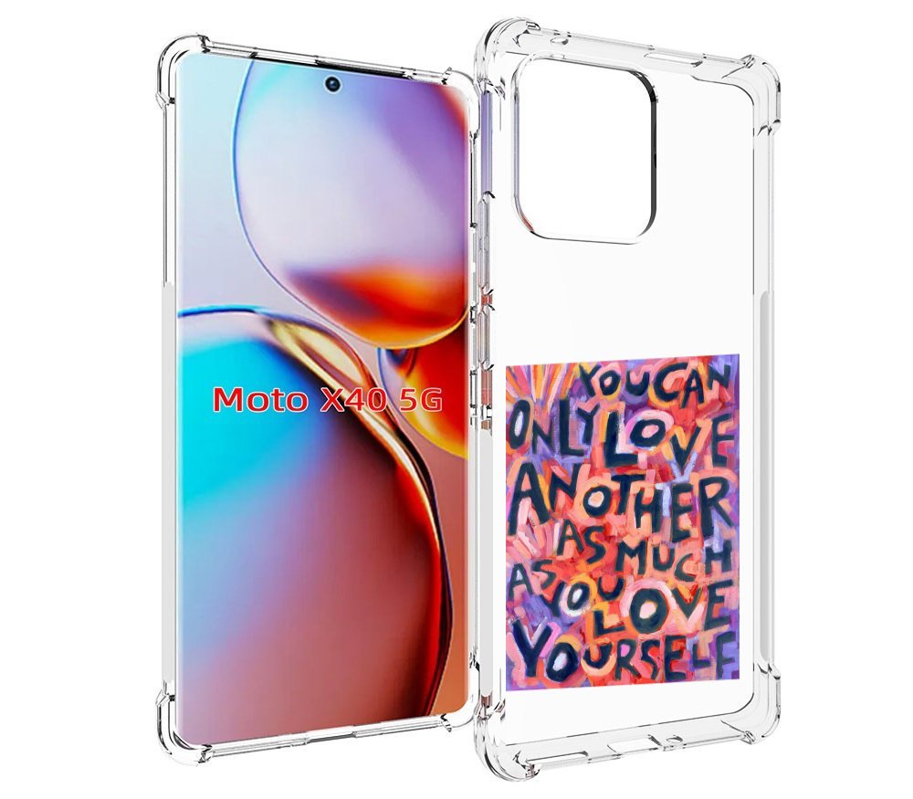 

Чехол MyPads ты-можешь-только-любить для Motorola Moto X40, Прозрачный, Tocco