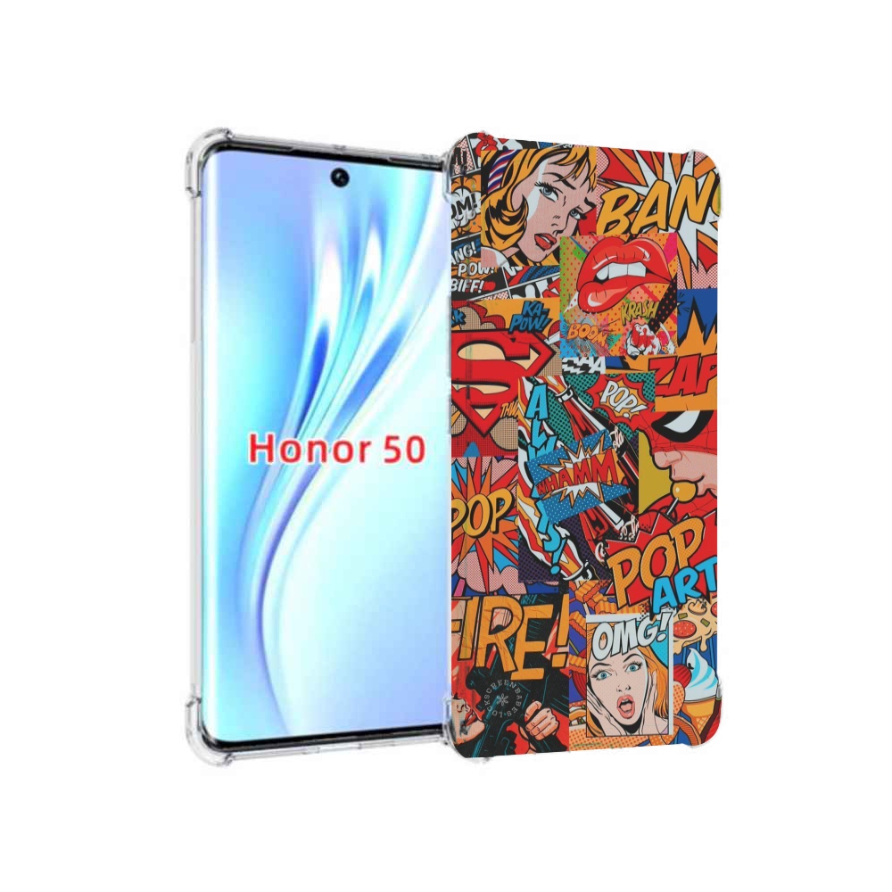 

Чехол бампер MyPads Фон для Honor 50, Прозрачный, Tocco