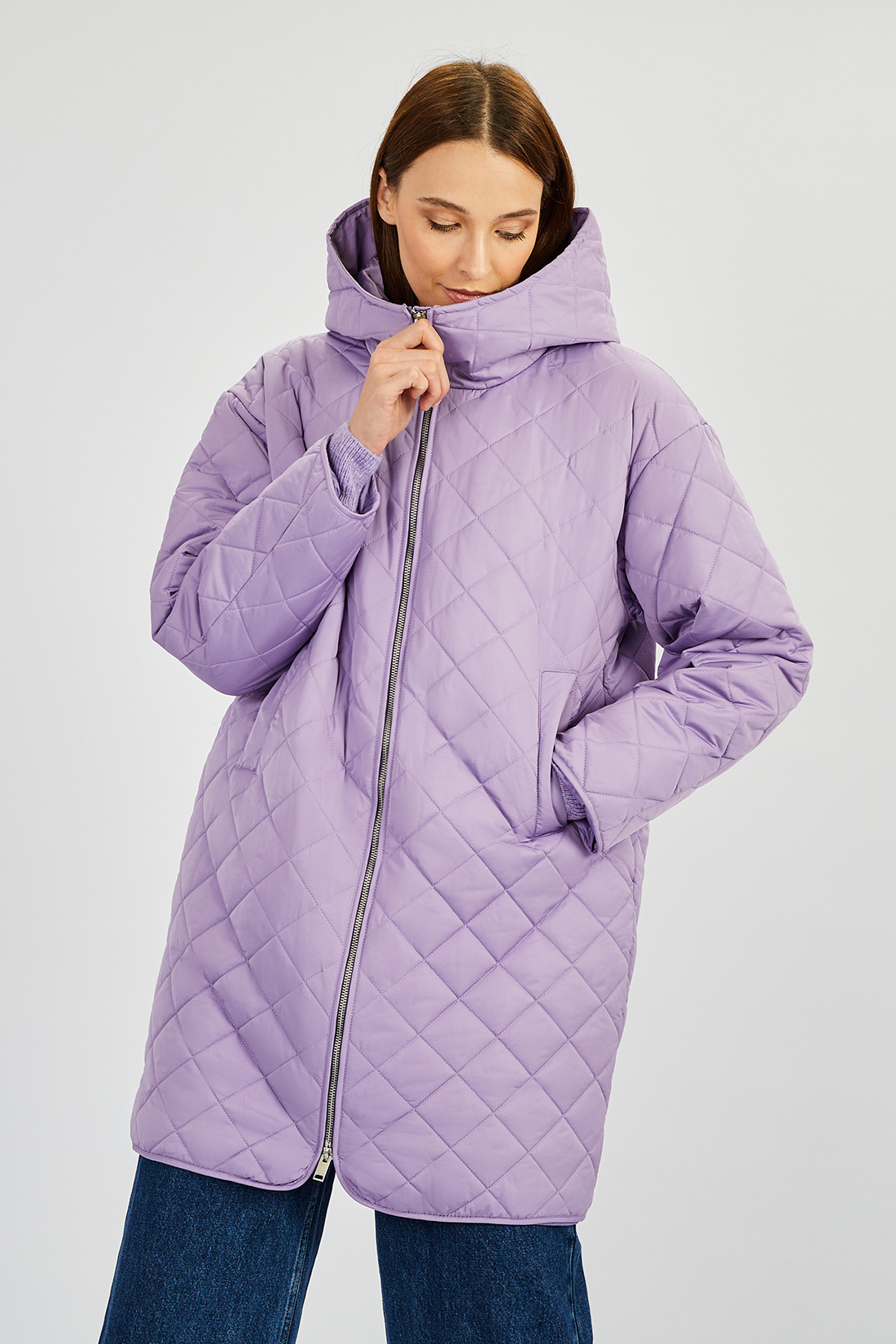 

Куртка женская Baon B0322513 фиолетовая XL, Фиолетовый, B0322513