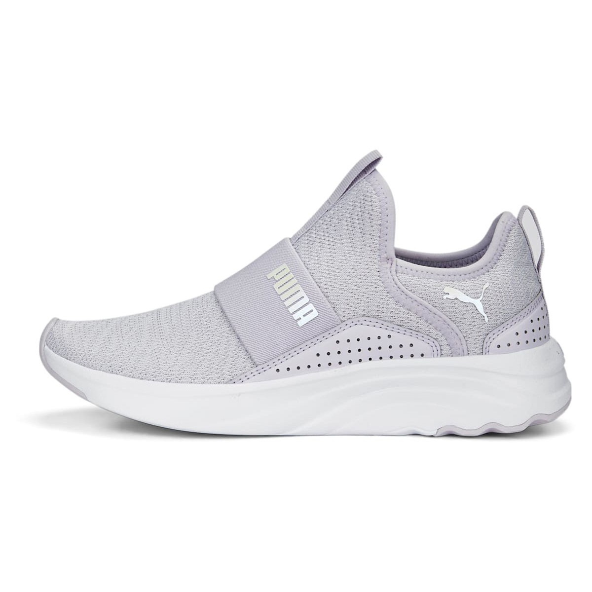 Кроссовки женские Puma Softride Sophia Slip-On Nova Shine Wns S 37855802 серые 37.5 RU