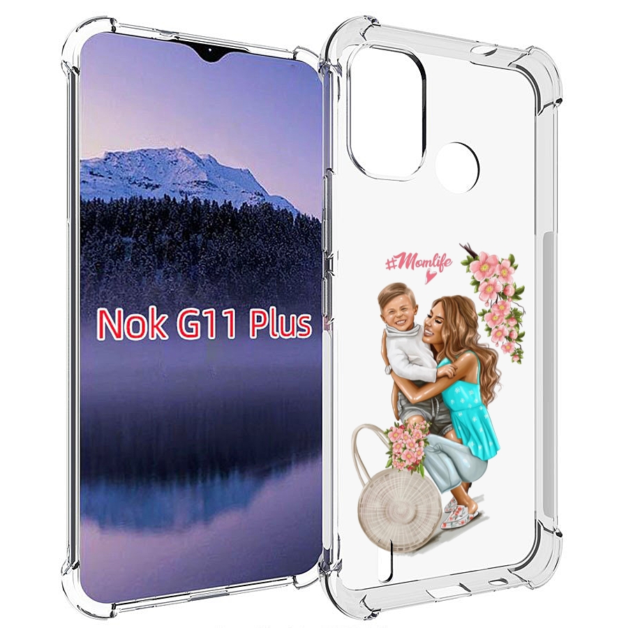 

Чехол MyPads Momlife для Nokia G11 Plus, Прозрачный, Tocco
