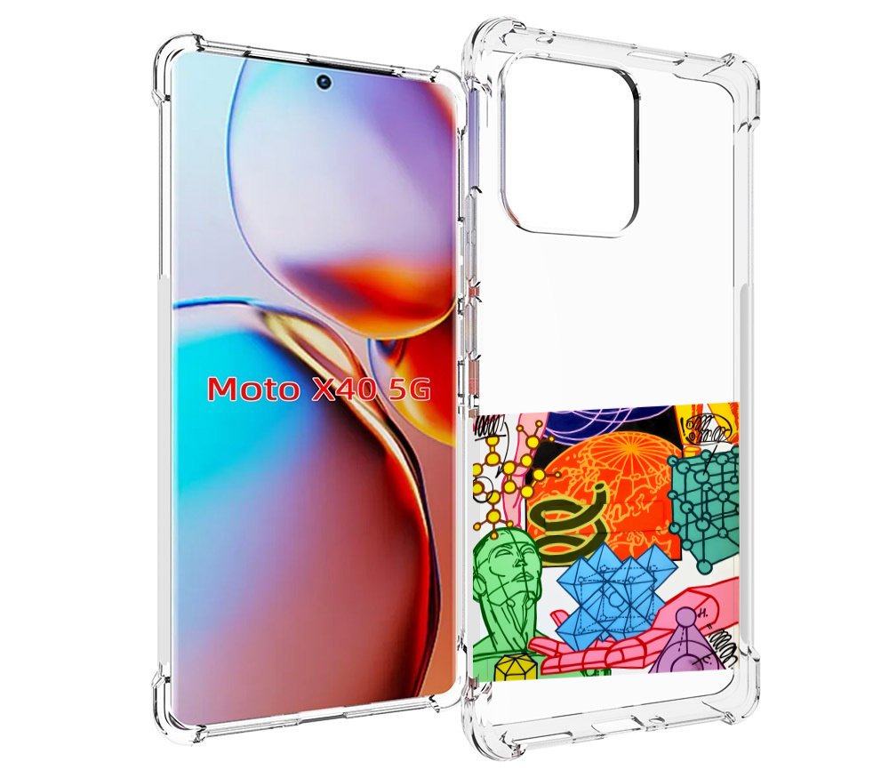 

Чехол MyPads физика-химия для Motorola Moto X40, Прозрачный, Tocco