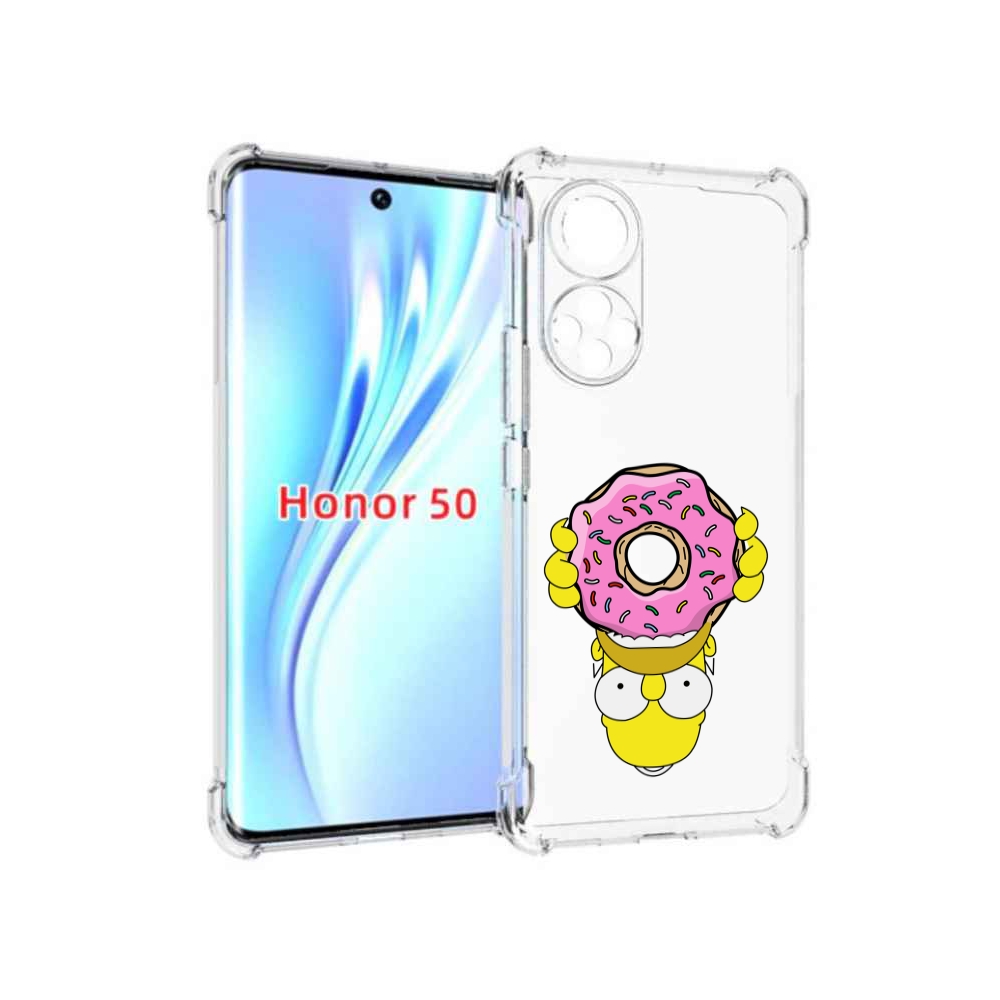 

Чехол бампер MyPads большой-пончик для Honor 50, Прозрачный, Tocco