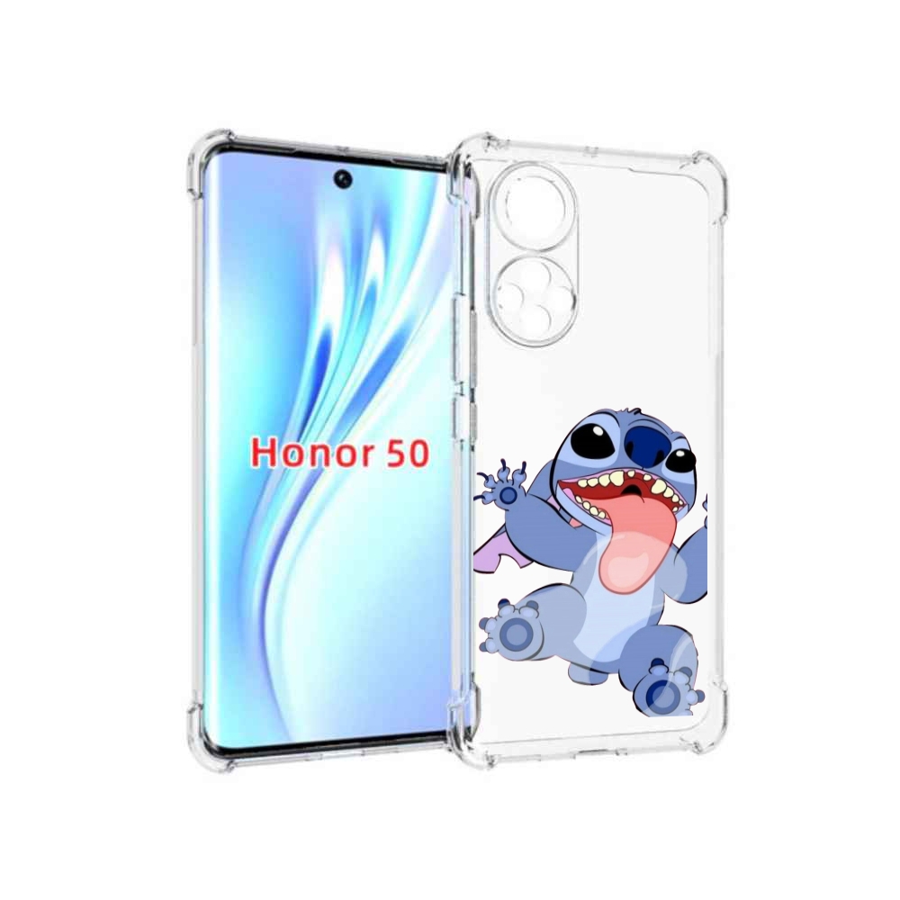 

Чехол бампер MyPads большой-стич для Honor 50, Прозрачный, Tocco