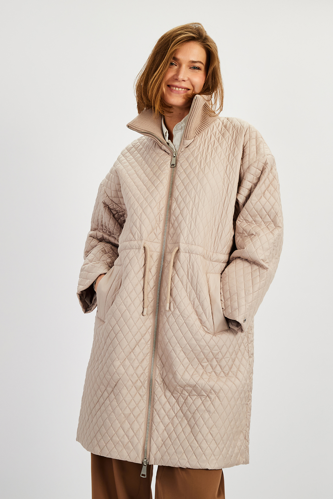 

Куртка женская Baon B0322518 бежевая 2XL, B0322518